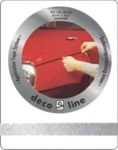Striping chroom 7mm sticker