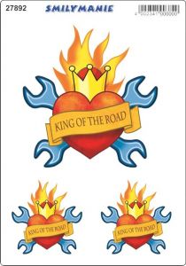 Smiley king of the road sticker