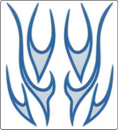 Tribal blauw sticker
