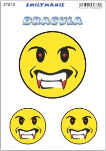 Smiley dracula sticker